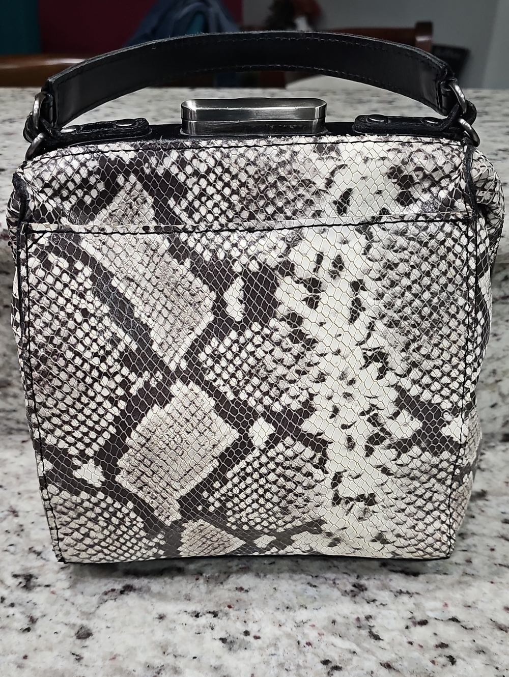 Patricia Nash Nela Frame Satchel - Python - Picture 4 of 11